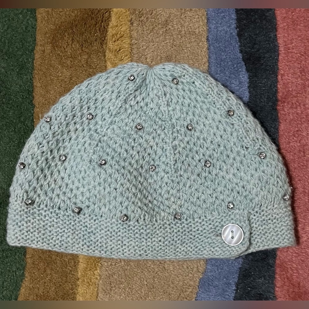 Moth by Anthropologie skull hat with rhinestones.